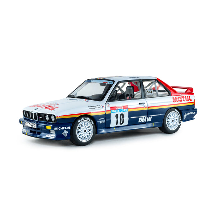 1:18 BMW M3 GR.A WHITE #10 B.BEGUIN / J-J.LENNE RALLYE TOUR DE CORSE 1987
