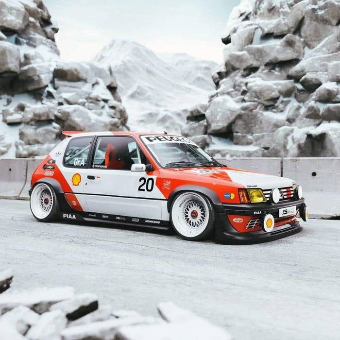 1:18 PEUGEOT 205 GTI BLACK FISH M TRIBUTE 1990