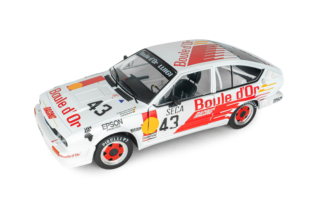 1:18 ALFA ROMEO GTV6 WHITE #43 B.DE DRYVER/ F-X.BOUCHER / L.BOUCHER 24H DE SPA 1985