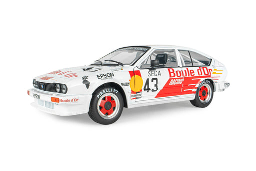 1:18 ALFA ROMEO GTV6 WHITE #43 B.DE DRYVER/ F-X.BOUCHER / L.BOUCHER 24H DE SPA 1985