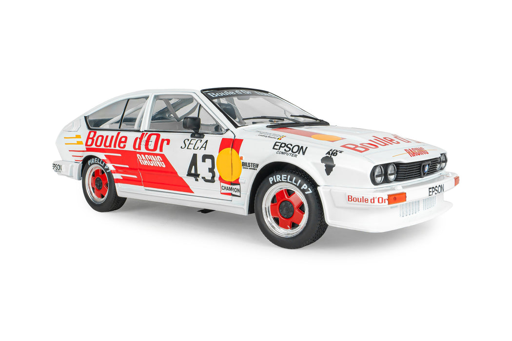 1:18 ALFA ROMEO GTV6 WHITE #43 B.DE DRYVER/ F-X.BOUCHER / L.BOUCHER 24H DE SPA 1985
