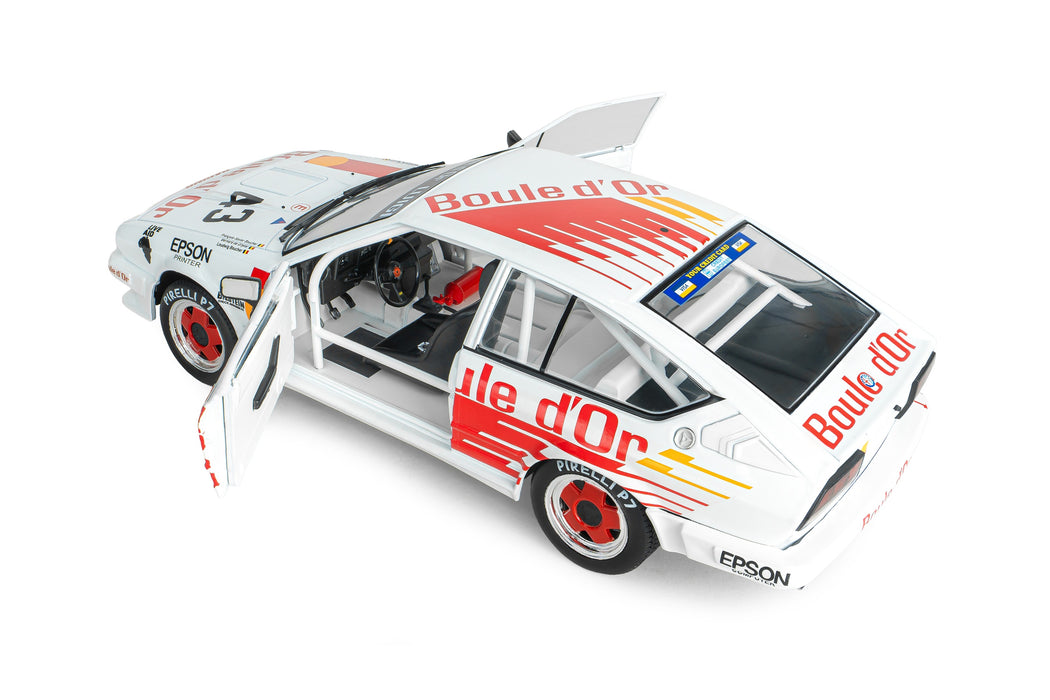 1:18 ALFA ROMEO GTV6 WHITE #43 B.DE DRYVER/ F-X.BOUCHER / L.BOUCHER 24H DE SPA 1985