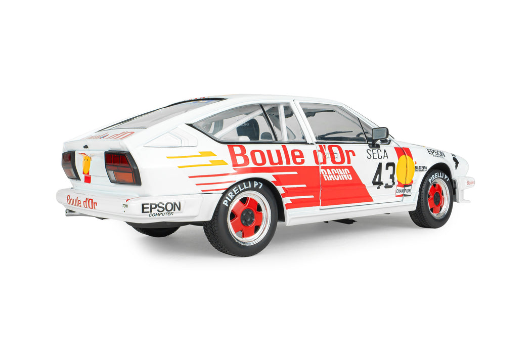 1:18 ALFA ROMEO GTV6 WHITE #43 B.DE DRYVER/ F-X.BOUCHER / L.BOUCHER 24H DE SPA 1985
