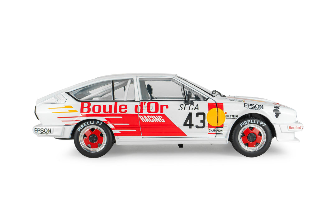 1:18 ALFA ROMEO GTV6 WHITE #43 B.DE DRYVER/ F-X.BOUCHER / L.BOUCHER 24H DE SPA 1985