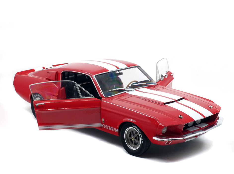 1:18 SHELBY GT500 CANDY APPLE RED / WHITE STRIPES 1967