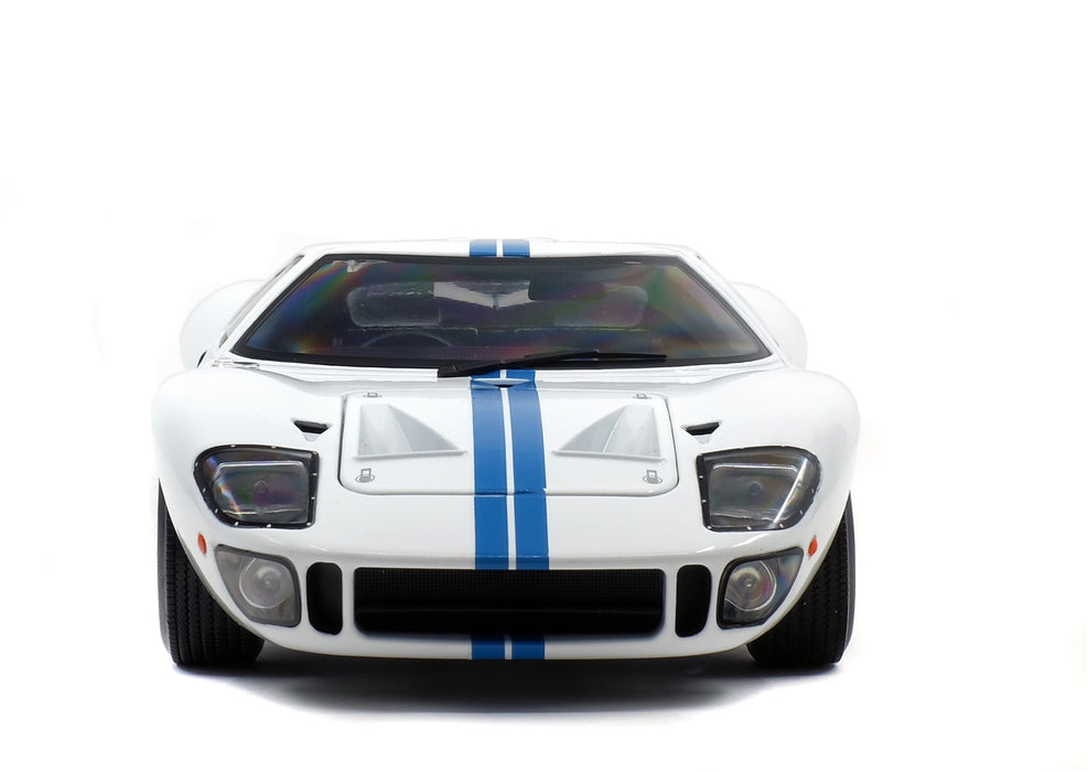 1:18 FORD GT40 MK.1 WHITE / BLUE STRIPES 1968