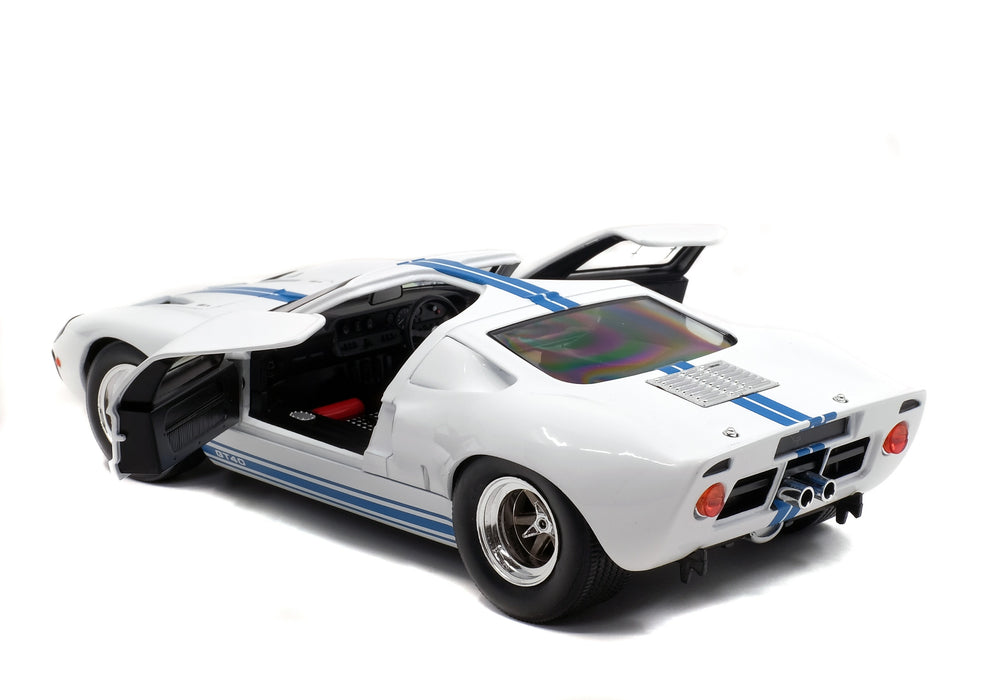 1:18 FORD GT40 MK.1 WHITE / BLUE STRIPES 1968