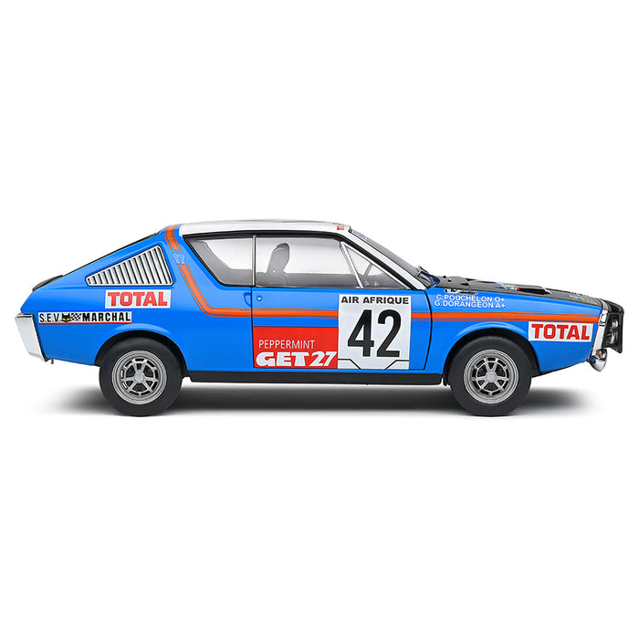 1:18 Renault 17 Blue Rallye Abidjan Nice 1976