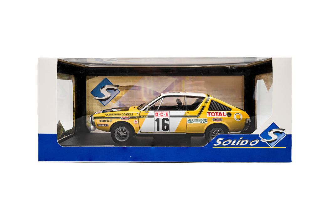 1:18 Renault 17 PH.1 Yellow #23 Prive / Tilbert Rallye du Maroc 1976