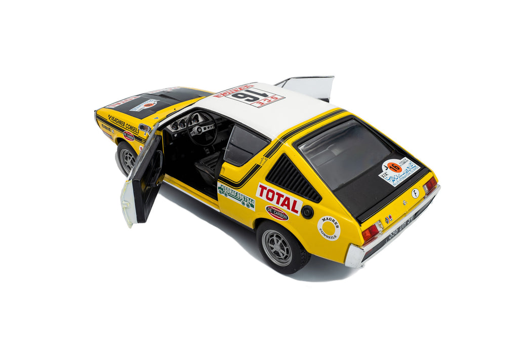 1:18 Renault 17 PH.1 Yellow #23 Prive / Tilbert Rallye du Maroc 1976
