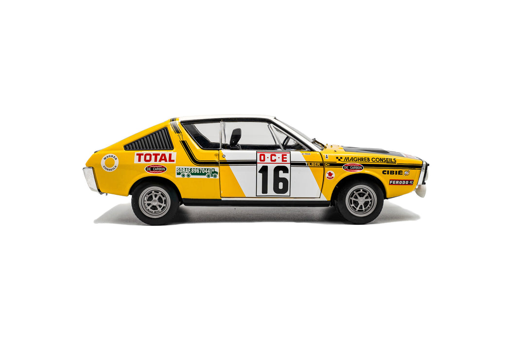1:18 Renault 17 PH.1 Yellow #23 Prive / Tilbert Rallye du Maroc 1976