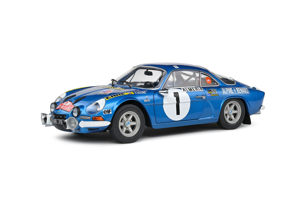 1:18 ALPINE A110 1600S BLUE #1 THERIER/ROURE RALLYE MONTE CARLO 1972