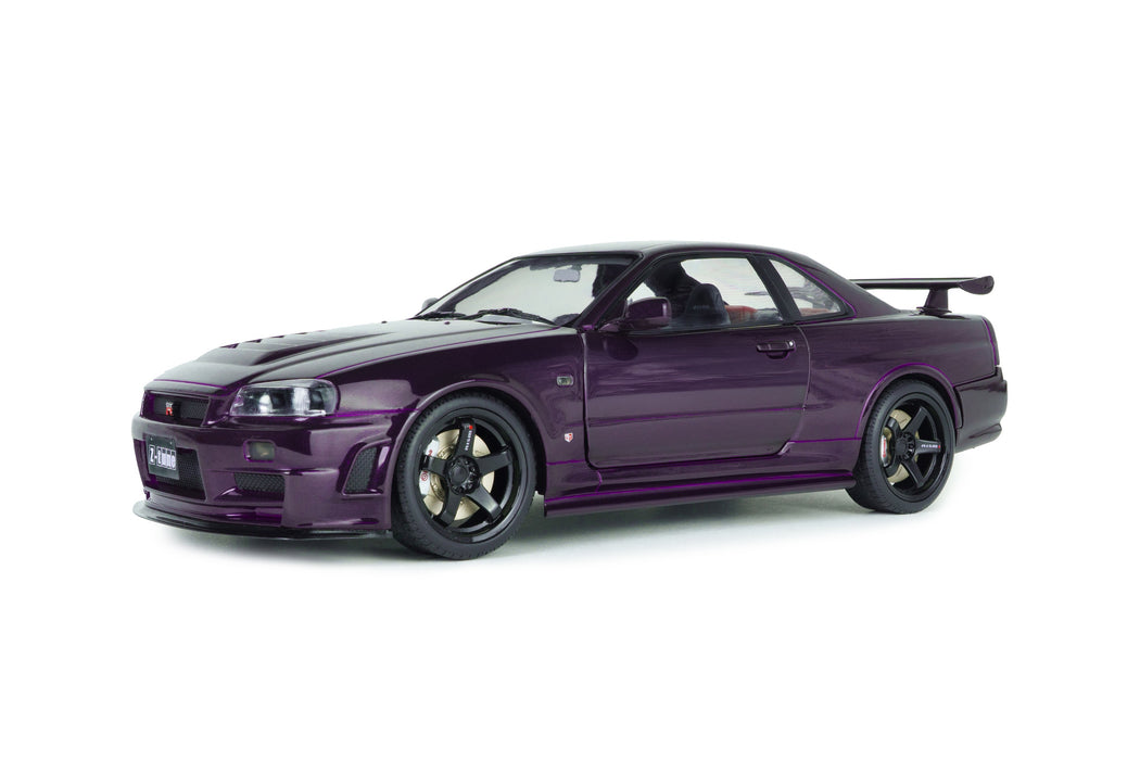 1:18 NISSAN SKYLINE (R34) GT-R Z TUNE MIDNIGHT PURPLE 1999
