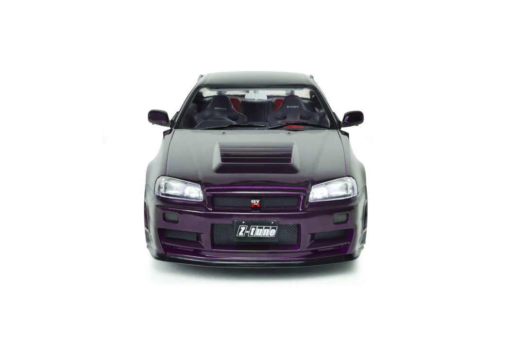 1:18 NISSAN SKYLINE (R34) GT-R Z TUNE MIDNIGHT PURPLE 1999