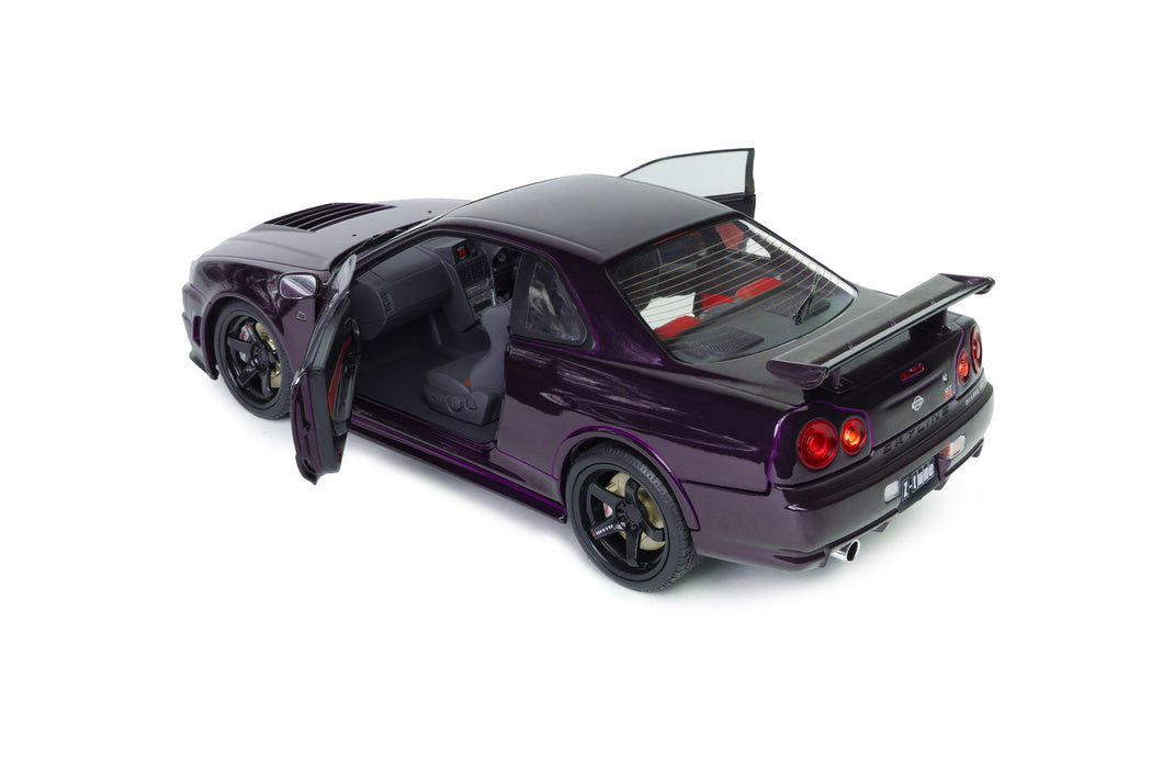 1:18 NISSAN SKYLINE (R34) GT-R Z TUNE MIDNIGHT PURPLE 1999