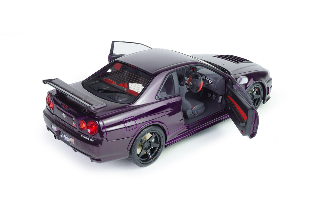 1:18 NISSAN SKYLINE (R34) GT-R Z TUNE MIDNIGHT PURPLE 1999
