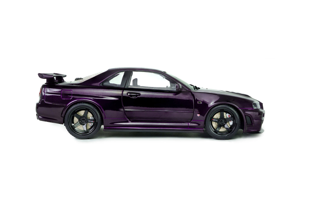 1:18 NISSAN SKYLINE (R34) GT-R Z TUNE MIDNIGHT PURPLE 1999