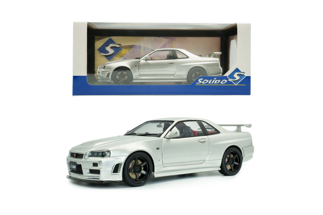 1:18 NISSAN SKYLINE (R34) GT-R Z TUNE SILVER 1999