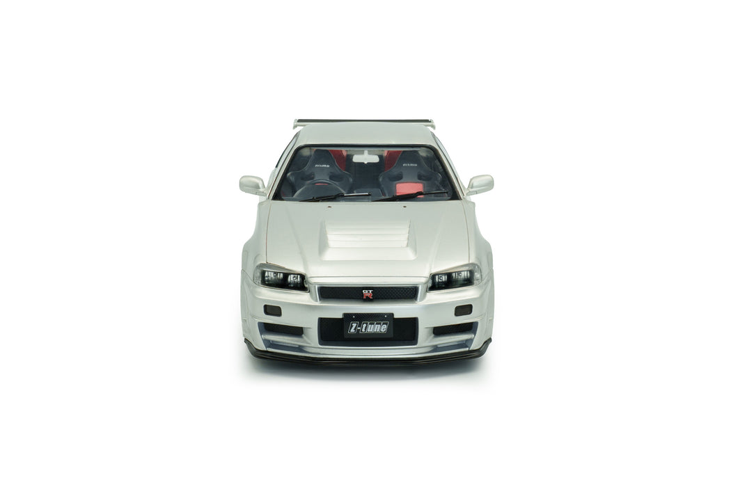 1:18 NISSAN SKYLINE (R34) GT-R Z TUNE SILVER 1999