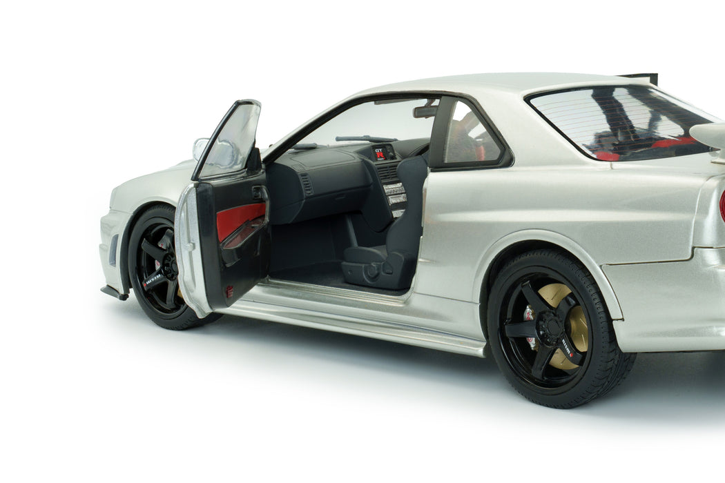 1:18 NISSAN SKYLINE (R34) GT-R Z TUNE SILVER 1999