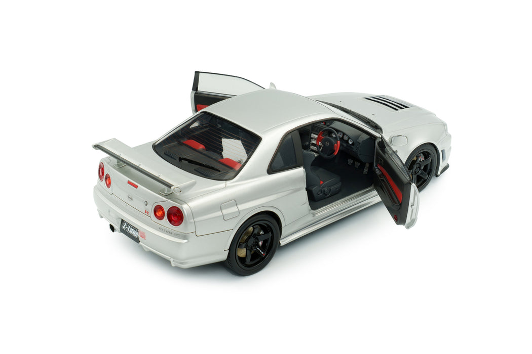 1:18 NISSAN SKYLINE (R34) GT-R Z TUNE SILVER 1999