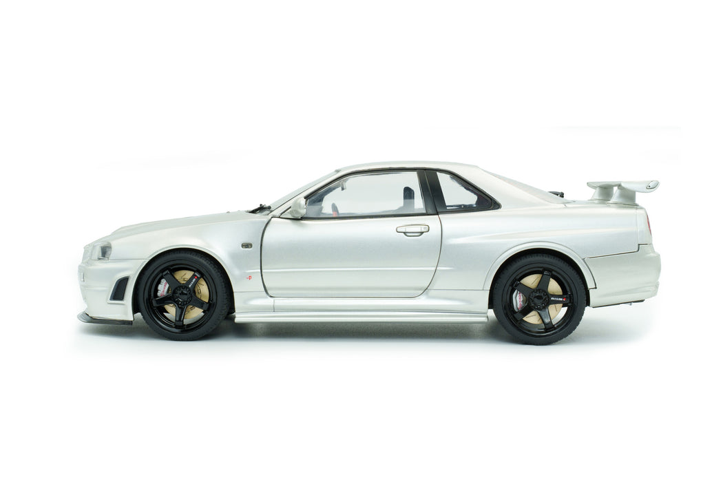 1:18 NISSAN SKYLINE (R34) GT-R Z TUNE SILVER 1999