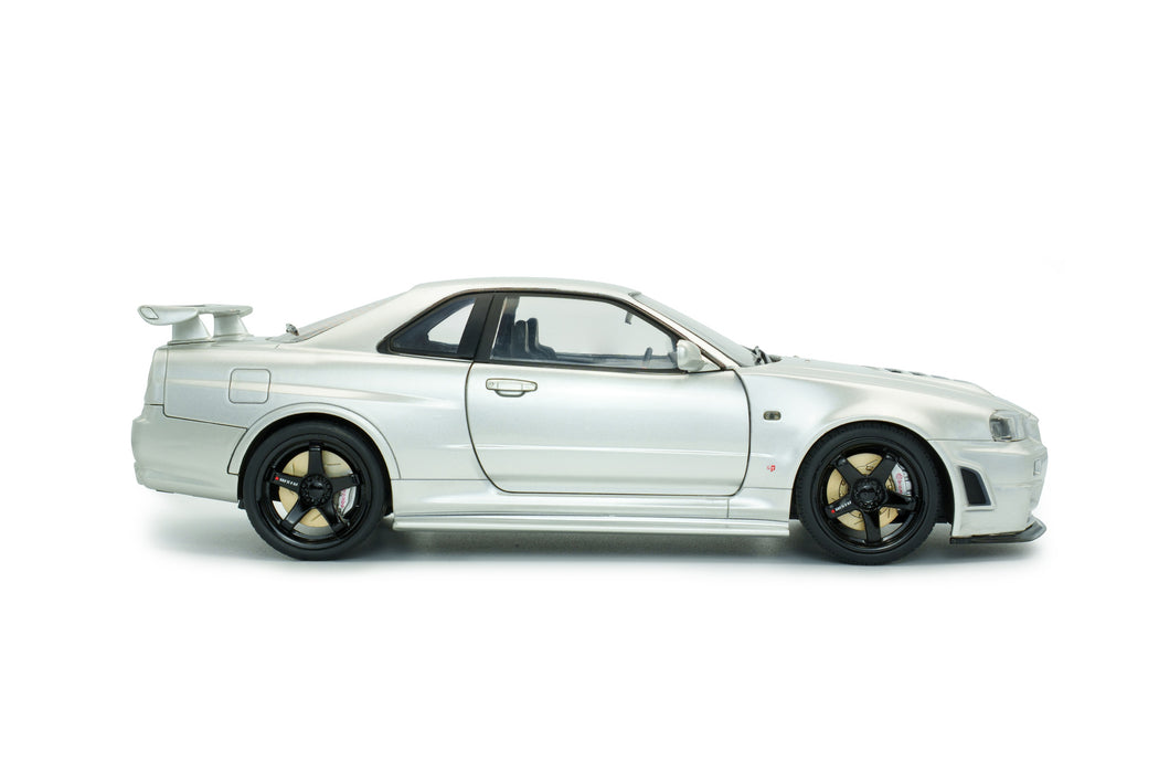 1:18 NISSAN SKYLINE (R34) GT-R Z TUNE SILVER 1999