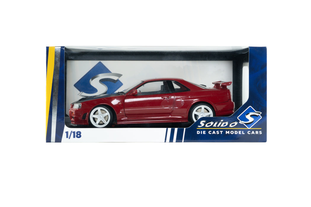 1:18 NISSAN SKYLINE GT-R (BNR34) WITH NISMO PARTS RED 1999