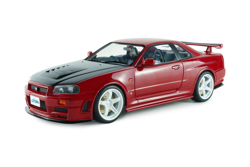 1:18 NISSAN SKYLINE GT-R (BNR34) WITH NISMO PARTS RED 1999