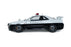 1:18 NISSAN SKYLINE GT-R (BNR34) JAPANESE POLICE WHITE 1999