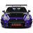 1:18 NISSAN GT-R (R35) W/ LIBERTY WALK BODY KIT 2.0 PURPLE 2022