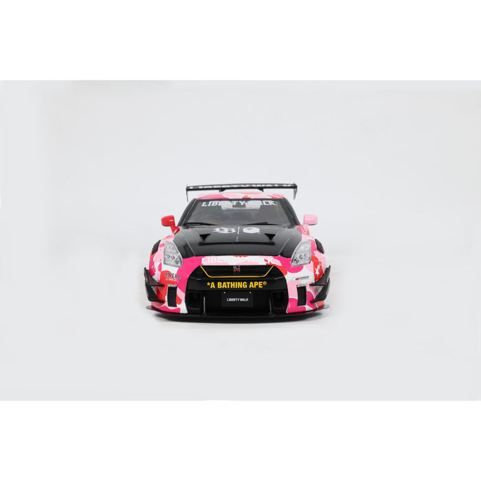 1:18 NISSAN GT-R (R35) W/ LIBERTY WALK BODY KIT 2.0 PINK CAMO 2025