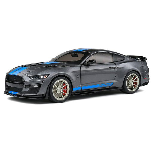 1:18 Ford Shelby Gt 500 Kr Silver / Blue Stripes S