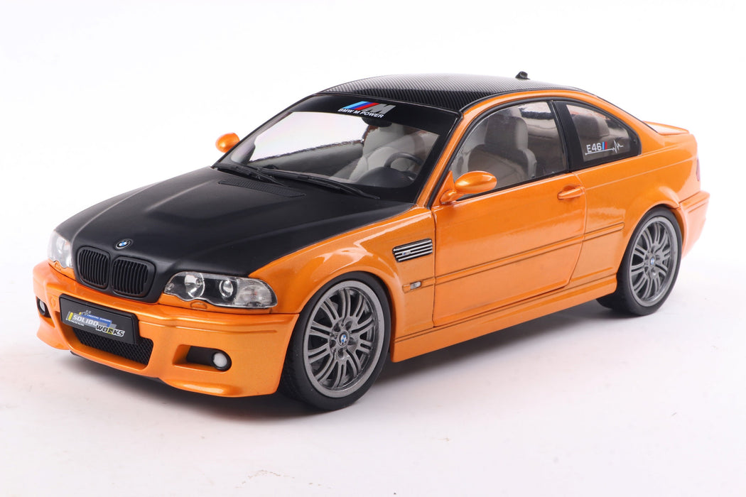 1:18 BMW E46 M3 Coupe Solido Works Orange 2000