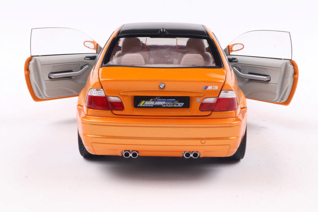 1:18 BMW E46 M3 Coupe Solido Works Orange 2000