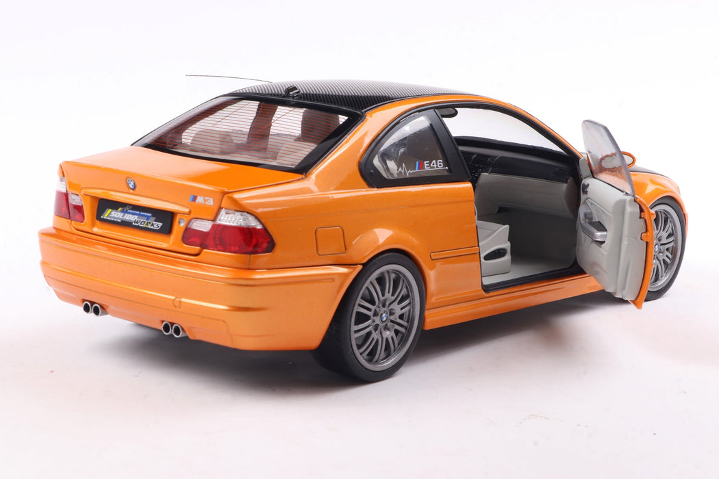 1:18 BMW E46 M3 Coupe Solido Works Orange 2000