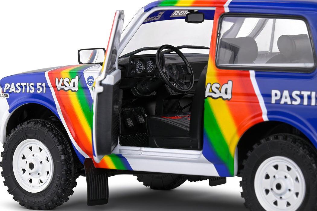1:18 Lada Niva White #182 Jabouille/Sardou Paris-Dakar 1984