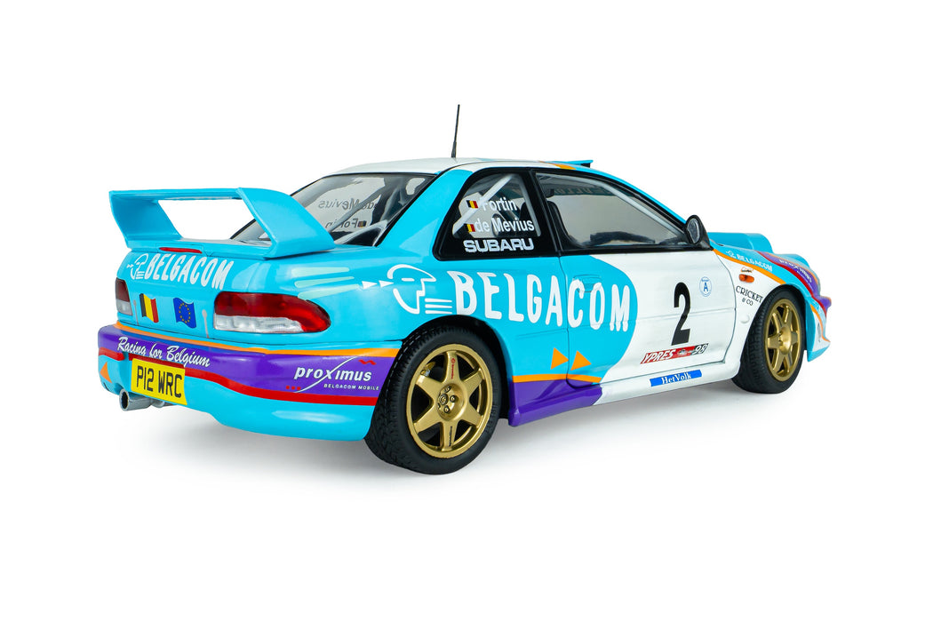 1:18 SUBARU IMPREZA S5 WRC99 GREEN #2 G.DE MEVIUS/J-M.FORTIN BELGIUM YPRES WESTHOEK RALLY 1998