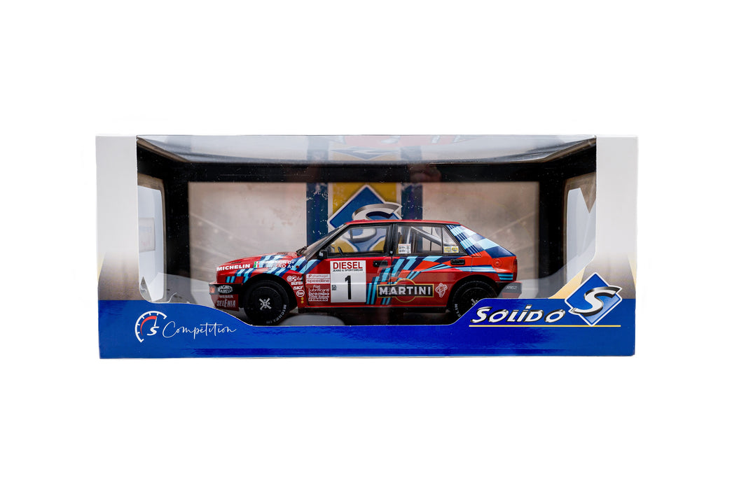 1:18 Lancia Delta HF Integrale Red #1 M.Biasion / T.Siviero Rally San Remo 1989