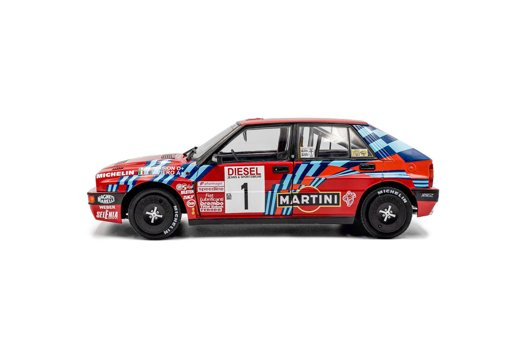1:18 Lancia Delta HF Integrale Red #1 M.Biasion / T.Siviero Rally San Remo 1989