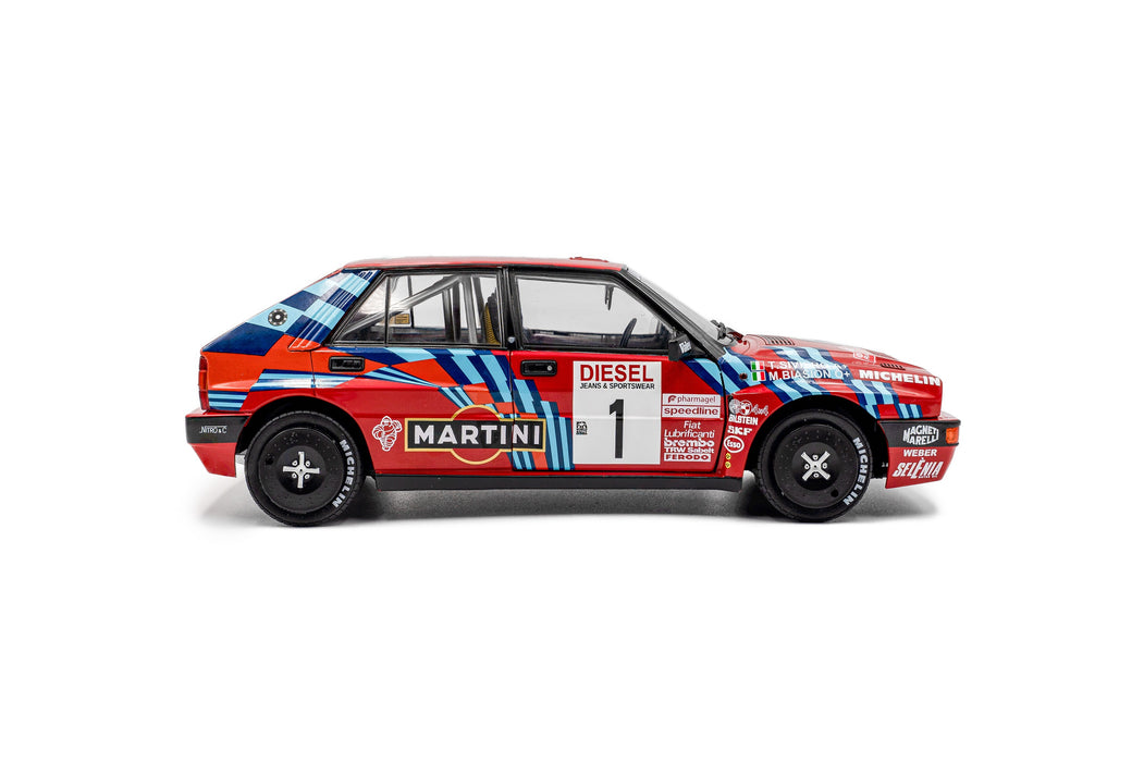 1:18 Lancia Delta HF Integrale Red #1 M.Biasion / T.Siviero Rally San Remo 1989