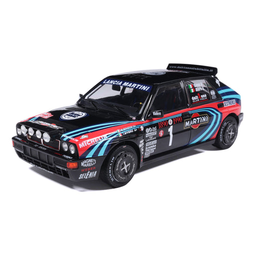 1:18 LANCIA DELTA HF INTEGRALE TRIBUTE TO BIASON BLACK A.SACCO RALLYE MONTECARLO 1990