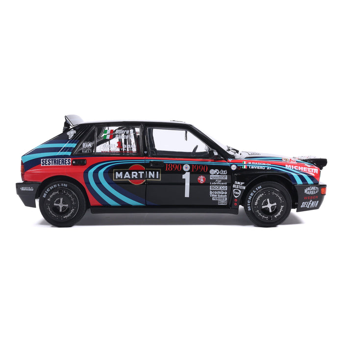 1:18 LANCIA DELTA HF INTEGRALE TRIBUTE TO BIASON BLACK A.SACCO RALLYE MONTECARLO 1990