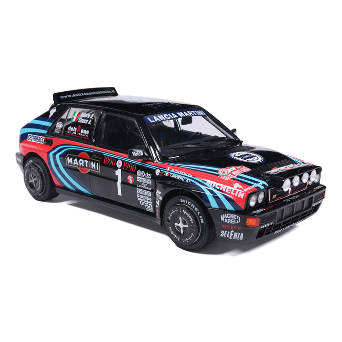 1:18 LANCIA DELTA HF INTEGRALE TRIBUTE TO BIASON BLACK A.SACCO RALLYE MONTECARLO 1990