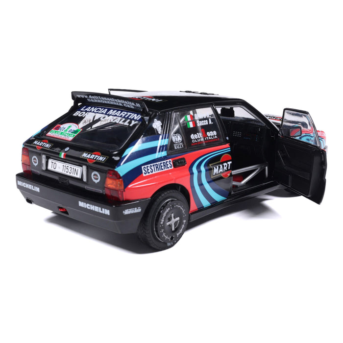 1:18 LANCIA DELTA HF INTEGRALE TRIBUTE TO BIASON BLACK A.SACCO RALLYE MONTECARLO 1990