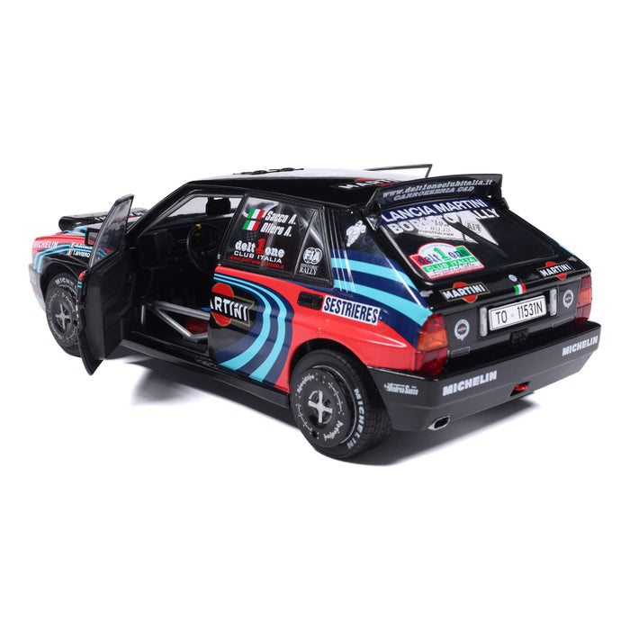 1:18 LANCIA DELTA HF INTEGRALE TRIBUTE TO BIASON BLACK A.SACCO RALLYE MONTECARLO 1990