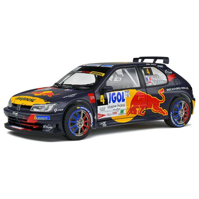 1:18 PEUGEOT 306 MAXI BLACK #4 S.LOEB / D.ELENA RALLYE DU MONT BLANC 2021