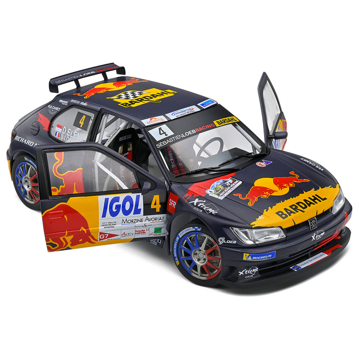 1:18 PEUGEOT 306 MAXI BLACK #4 S.LOEB / D.ELENA RALLYE DU MONT BLANC 2021