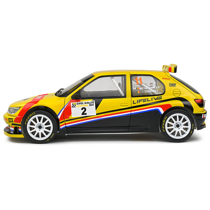 1:18 PEUGEOT 306 MAXI YELLOW #2 T.NEUVILLE/A.CORNET EIFEL RALLYE FESTIVAL 2022