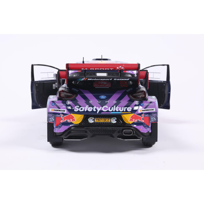 1:18 FORD PUMA RALLY1 HYBRID PURPLE #55 MCERLEAN / TREACY RALLYE MONTECARLO 2025